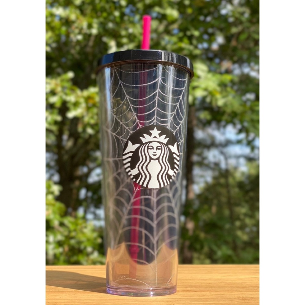 Starbucks 2019 Halloween Sparkle Spiderweb Venti Rare Collectible